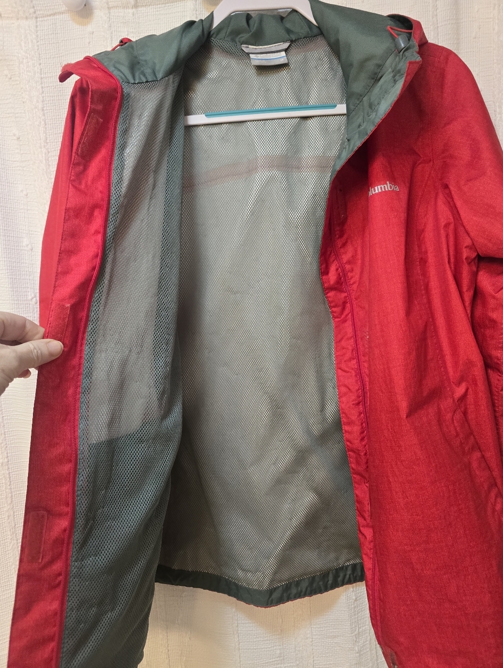 Columbia Waterproof Omni-tech Breathable Lightweight Rain Jacket Coat Hooded - Picture 9 of 9